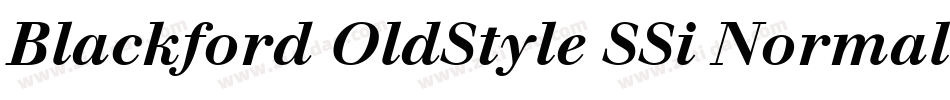 Blackford OldStyle SSi Normal字体转换